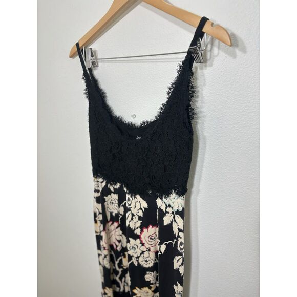 Diane Von Furstenberg Floral Bird Olivette Silk Dress Eyelash Lace Trim Size 8 - Picture 5 of 5